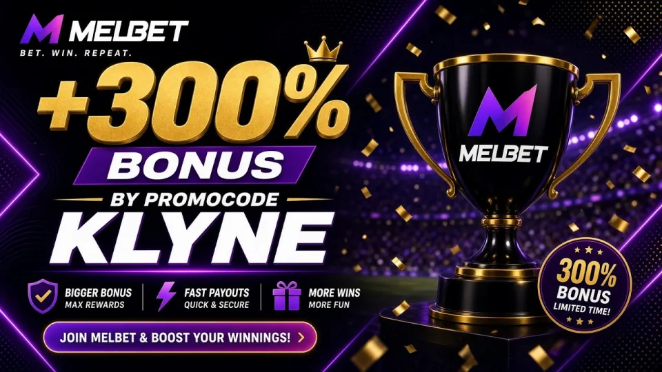 Melbet: Register now with promo code KLYNE for a bonus on sports betting and casino games!